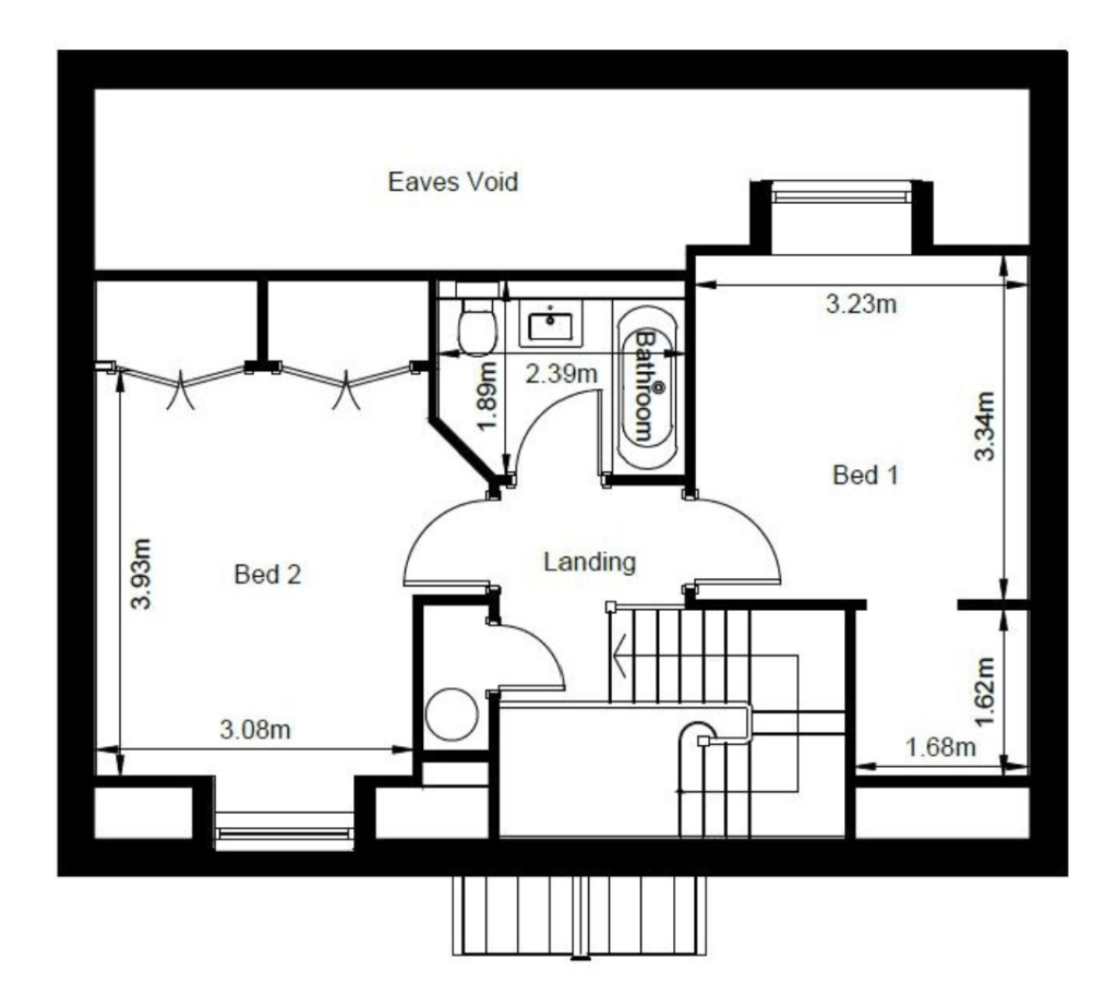first floor plan for plot 1 darcey