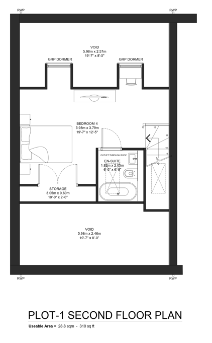 plot 1 second floor plan