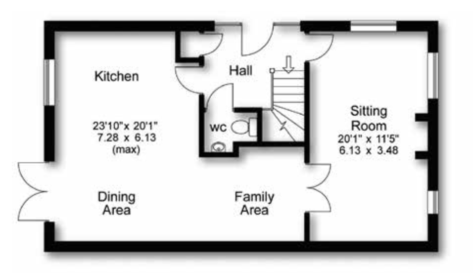 plot 3 beach ground floor floor plan