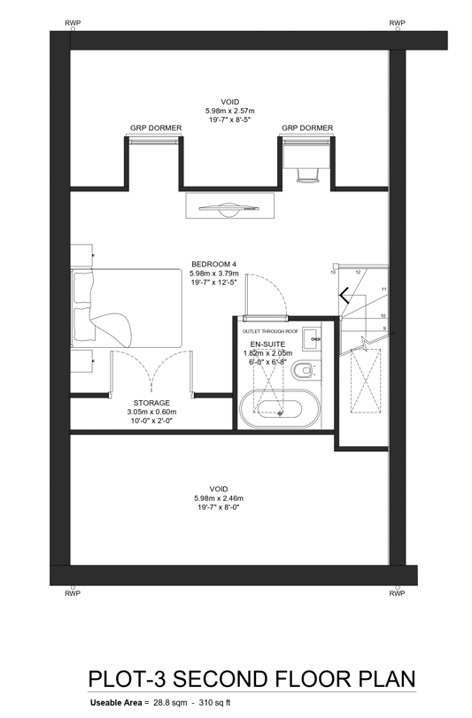 plot 3 second floor plan