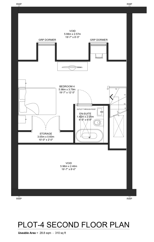 plot 4 second floor plan