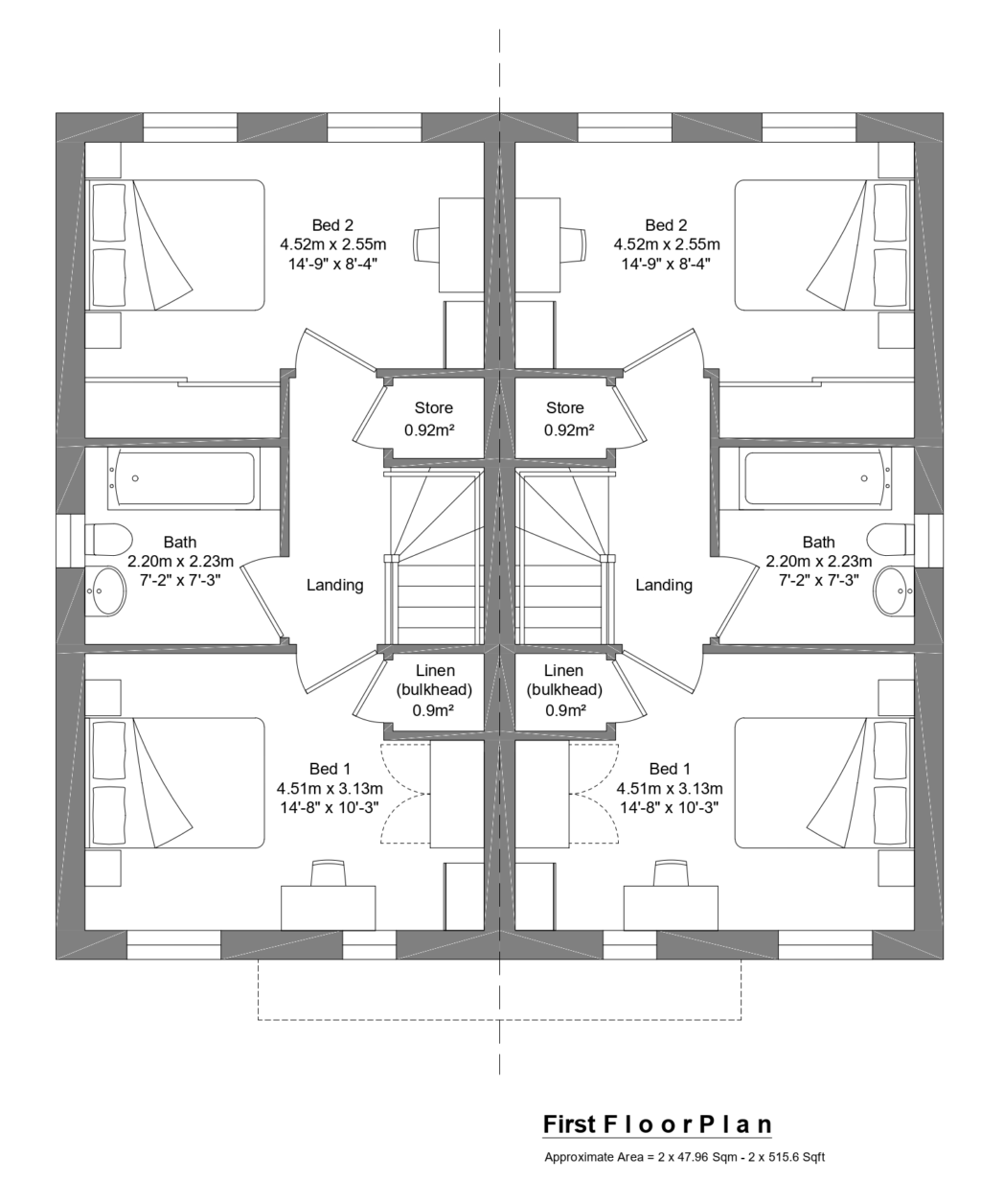 Plot 20 Willow First Floor Plan