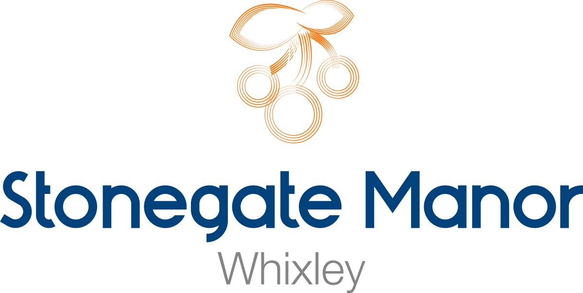 logo for stonegate manor in whixley