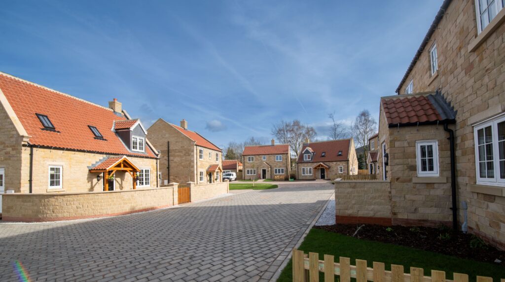 street view of new builds completed in swainby development
